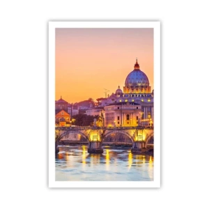 Poster - Twilight over Eternal City - 61x91 cm