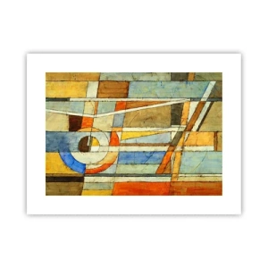 Poster - Cubism on a Construction Site - 40x30 cm