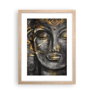 Poster in light oak frame - Feel the Peace - 30x40 cm