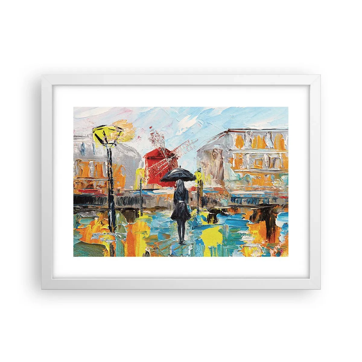 Poster in white frmae - Parisian Legends - 40x30 cm