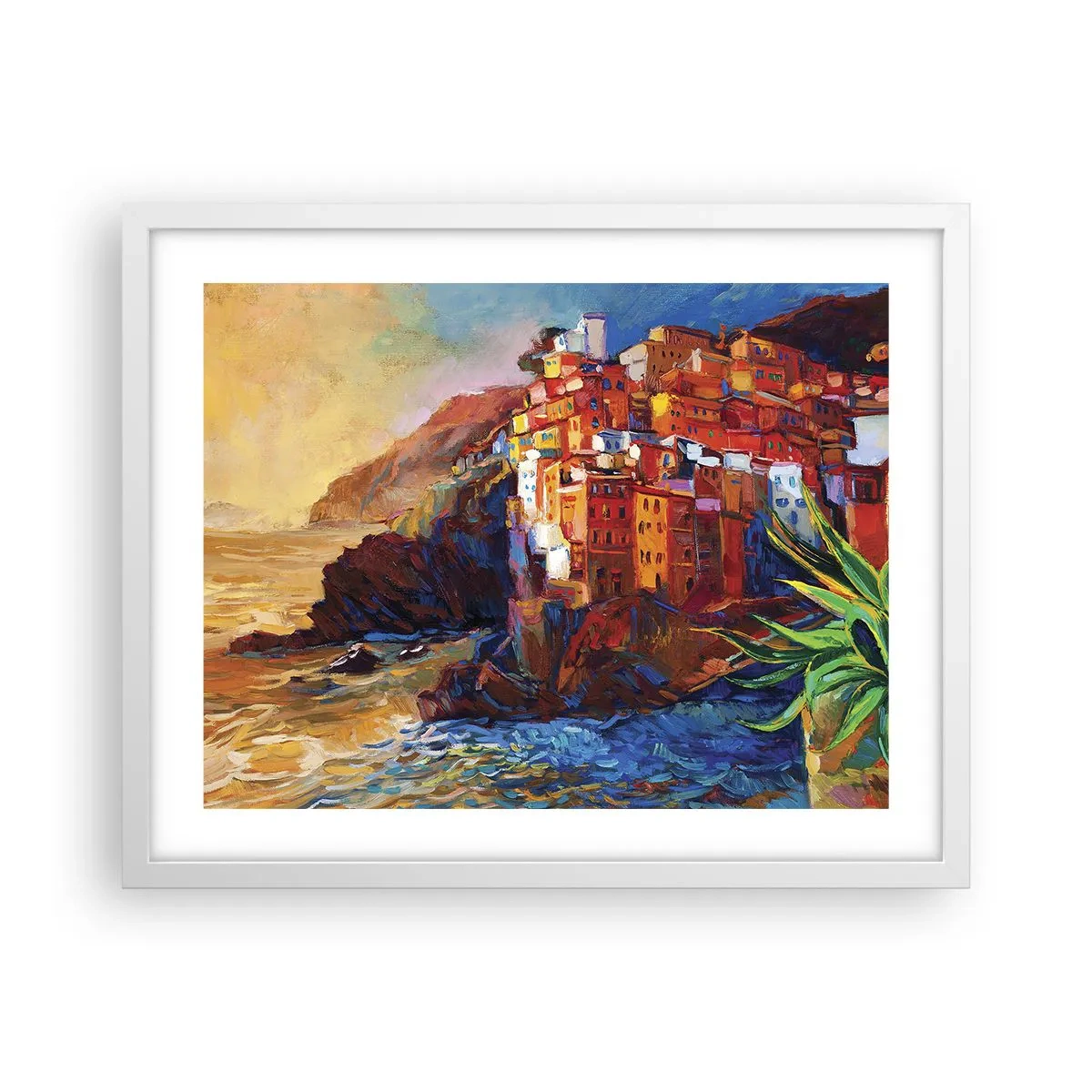 Poster in white frmae - Italian Vibes - 50x40 cm