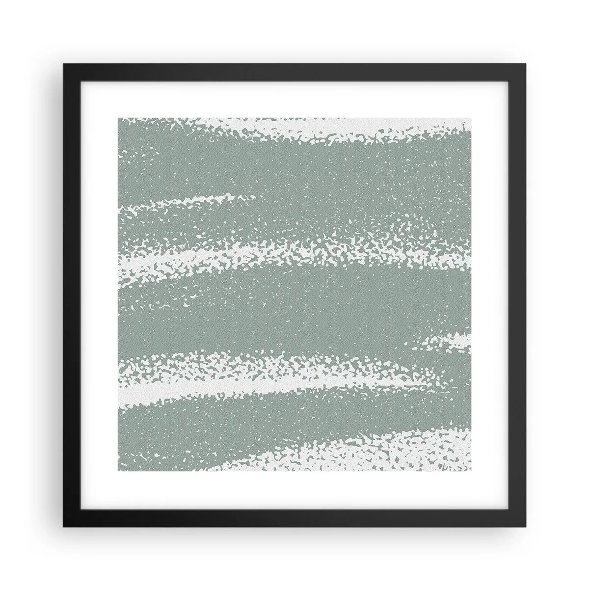 Poster in black frame - Abstrcat in Winter Climate - 40x40 cm