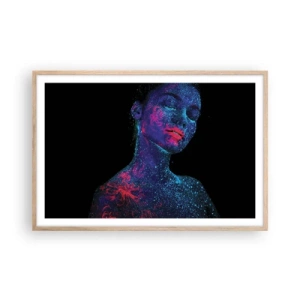 Poster in light oak frame - In Stardust - 91x61 cm