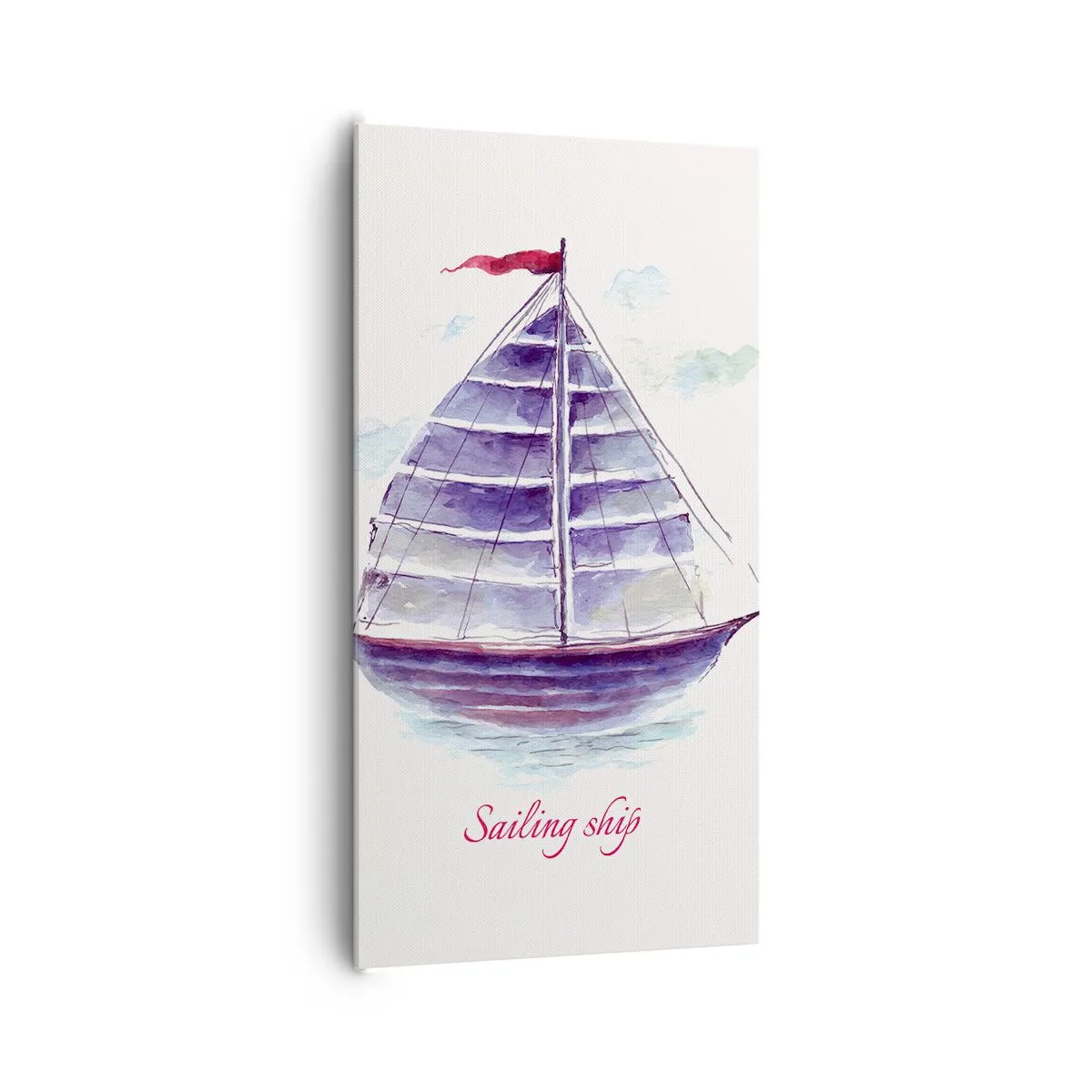 Canvas picture - Full Sails And Calm Waters - 65x120 cm