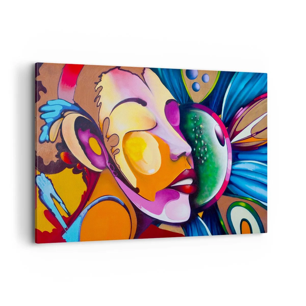 Canvas picture - Touching with a Colour - 120x80 cm