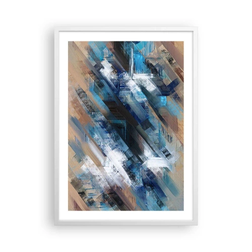 Poster in white frmae - On the Blue Slant - 50x70 cm