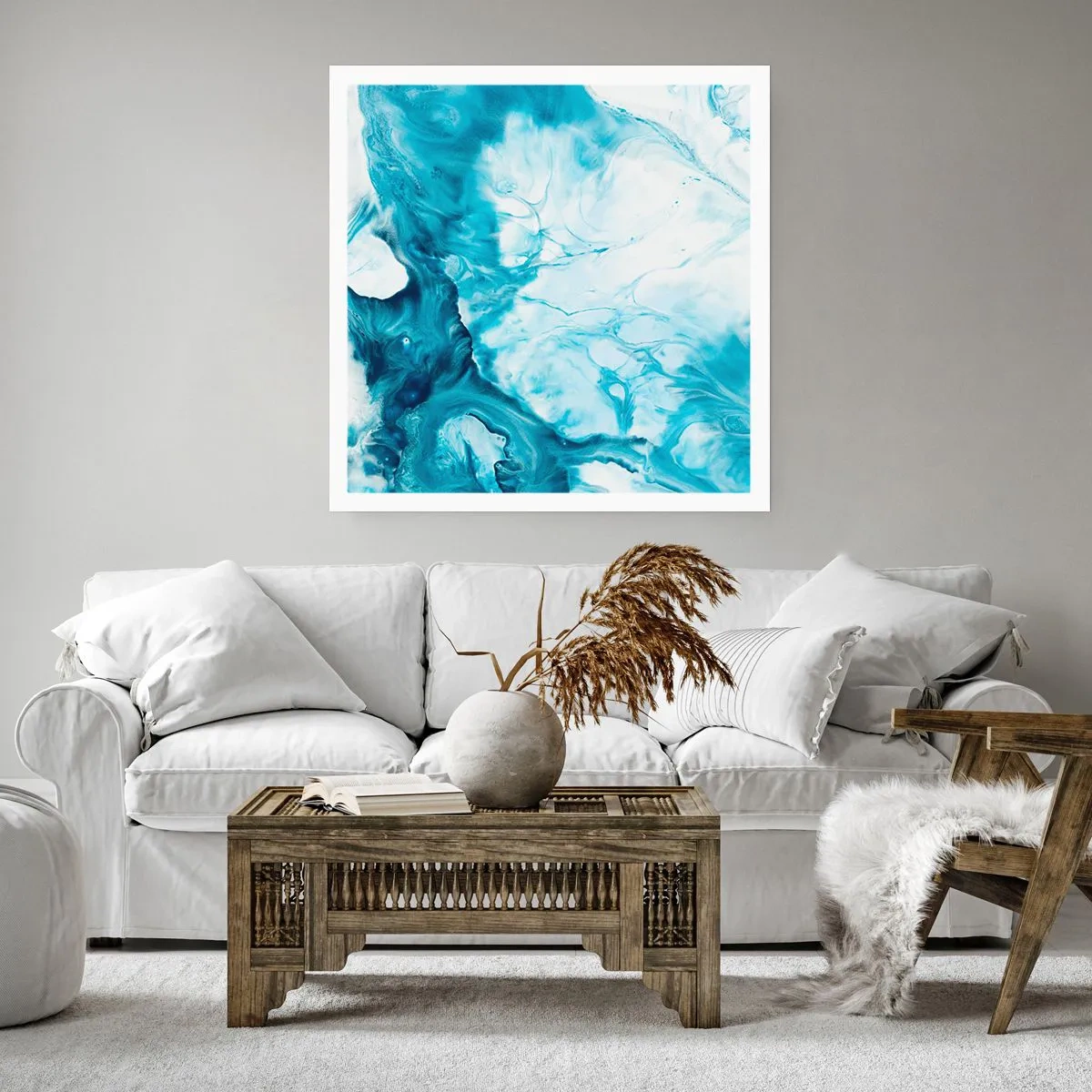 Poster - Concert of Blue - 50x50 cm