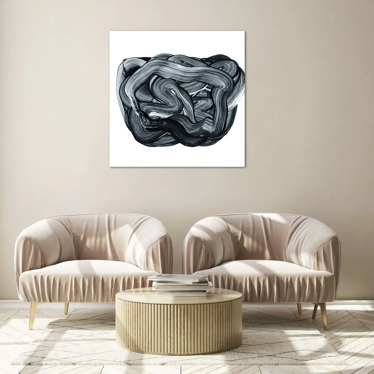 Glass picture - It's Not So simple - 60x60 cm