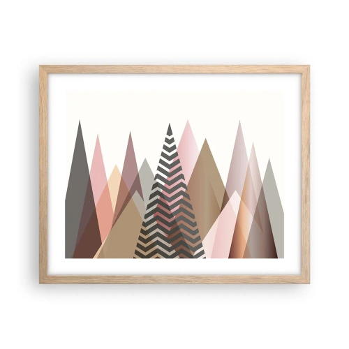 Poster in light oak frame - View of the Piramide - 50x40 cm