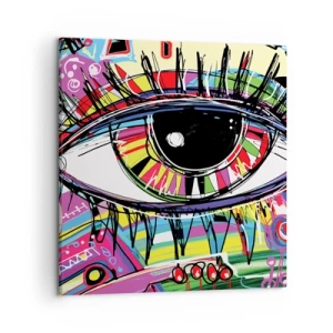 Canvas picture - Colourful Eye - Colourful Soul - 50x50 cm
