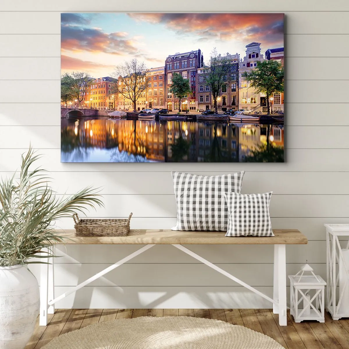 Canvas picture - Reserved and Calm Dutch Beaty - 120x80 cm