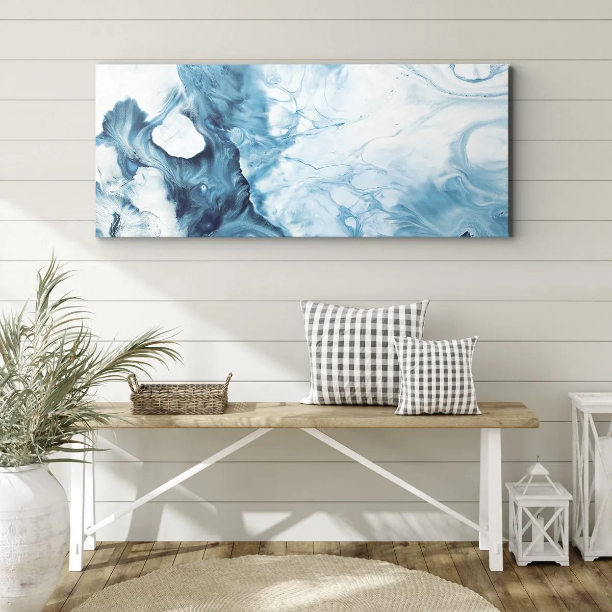 Canvas picture - Concert of Blue - 140x50 cm