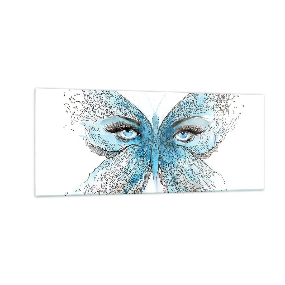 Glass picture - Eros Praying Mantis - 100x40 cm