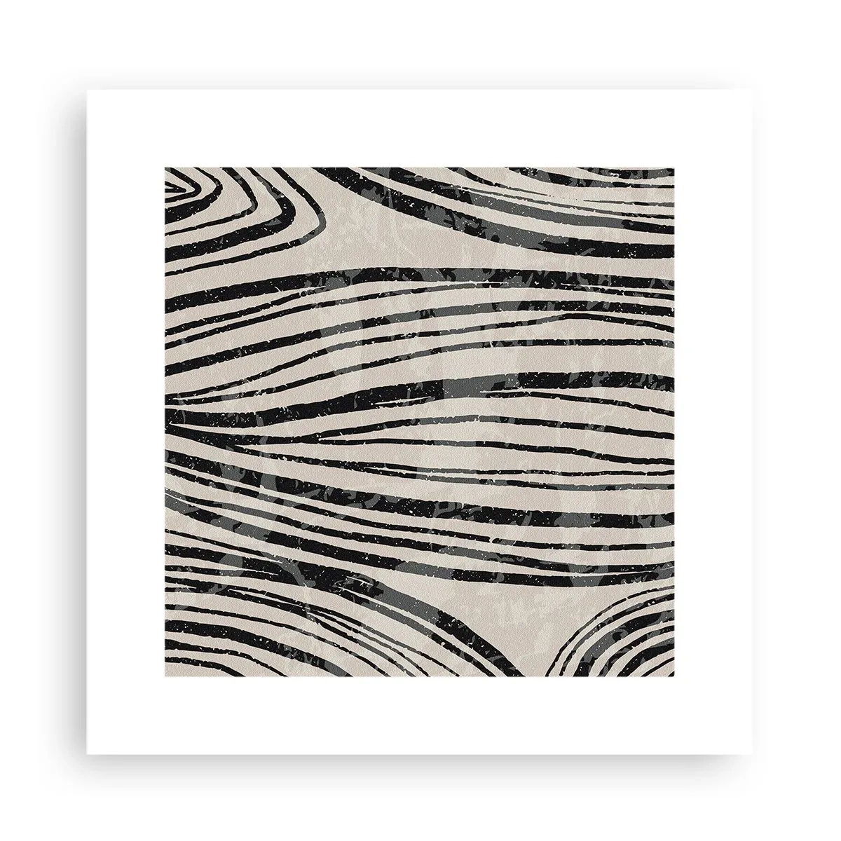Poster - Spillover of Lines - 30x30 cm