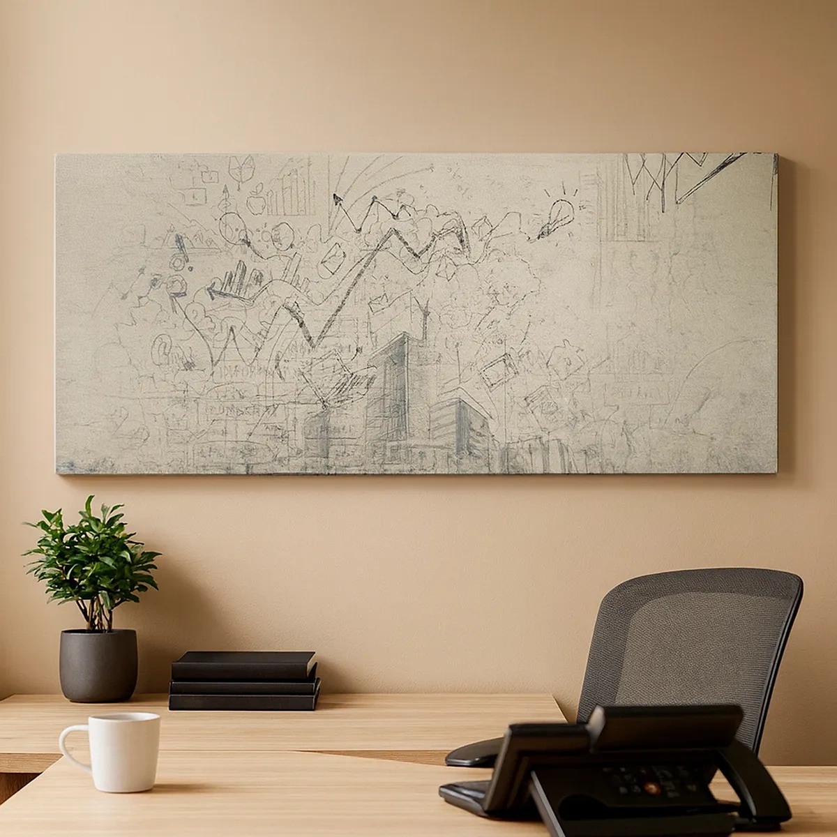 Canvas picture - My Wonderful City Life - 30x30 cm