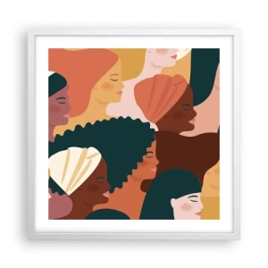 Poster in white frmae - Pure Womanhood - 50x50 cm