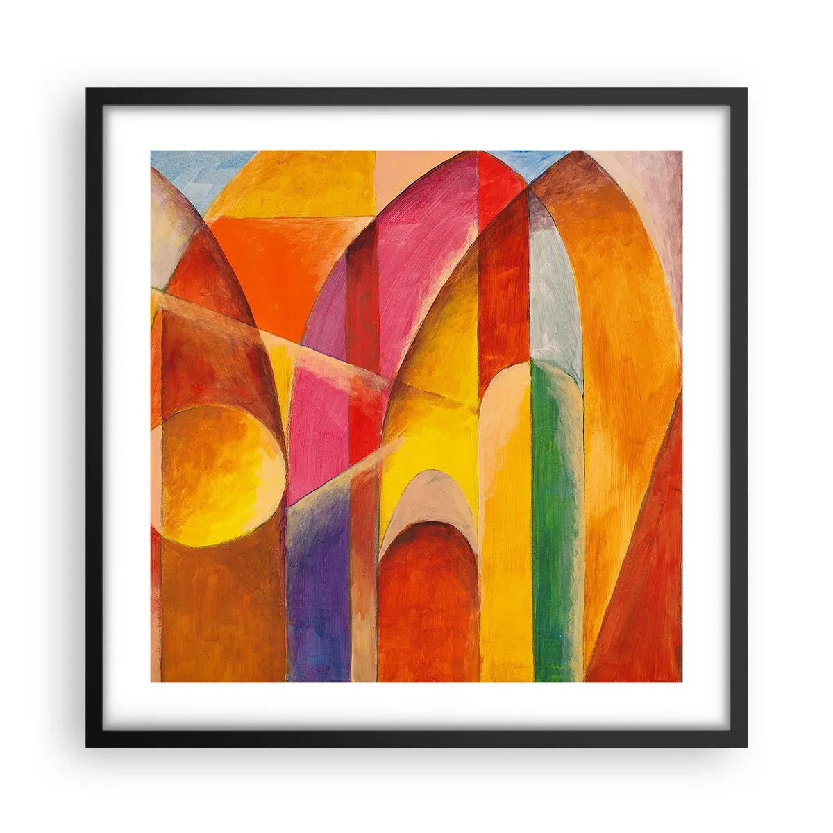 Poster in black frame - Cathedral of the Sun - 50x50 cm