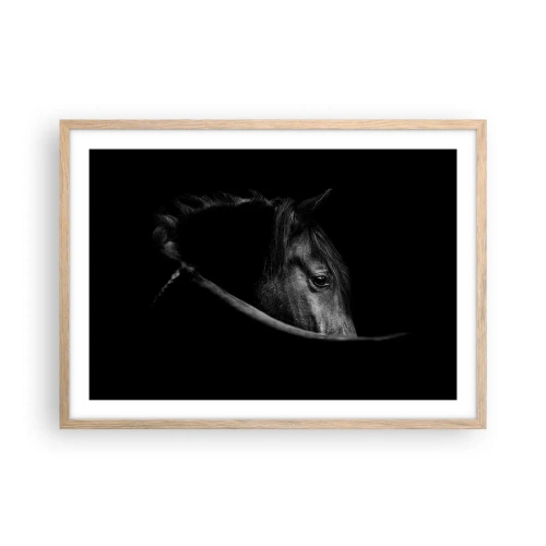 Poster in light oak frame - Black Prince - 70x50 cm