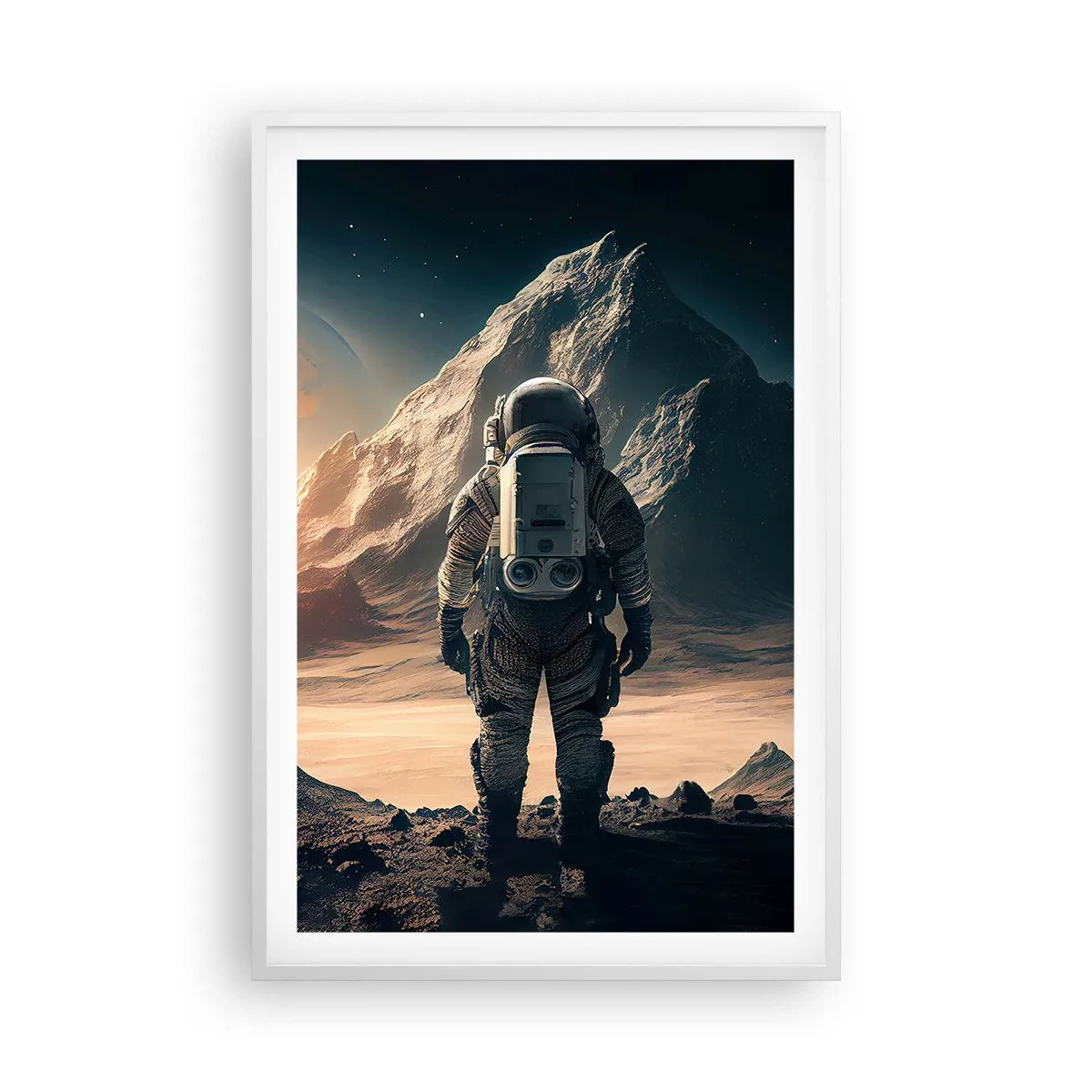 Poster in white frmae - New Challenge - 61x91 cm