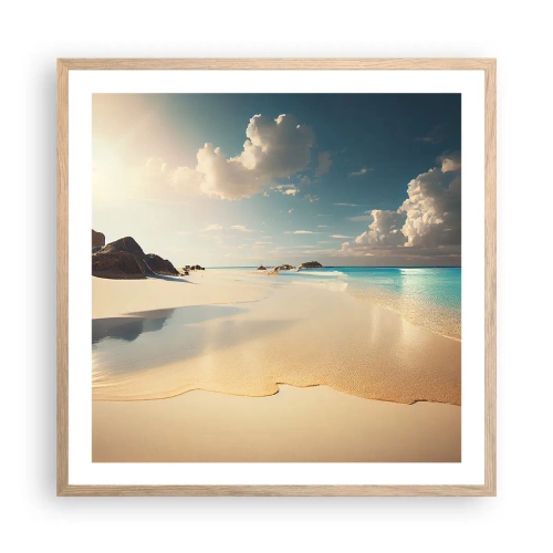 Poster in light oak frame - Dream Day - 60x60 cm