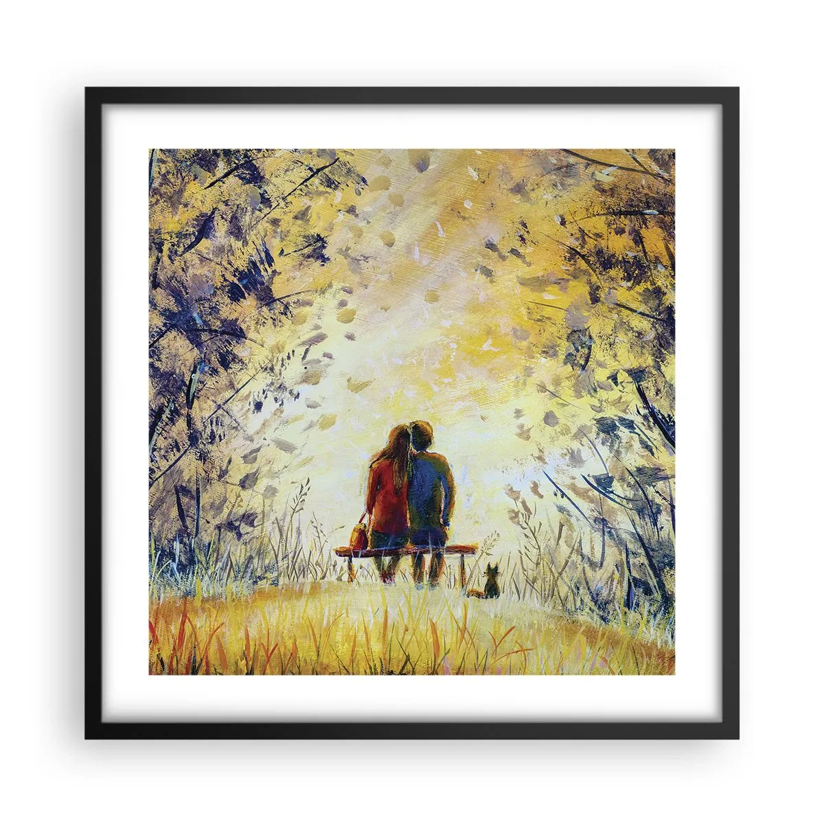 Poster in black frame - Magical Moment - 50x50 cm