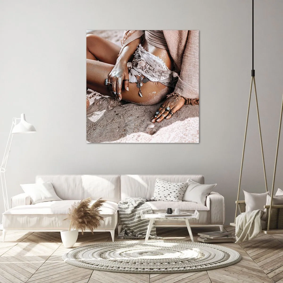 Canvas picture - Thrown Out by the Waves - 70x70 cm