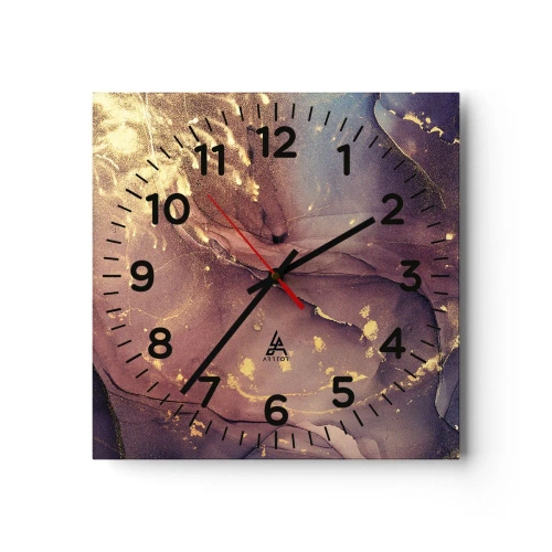 Wall clock - Clock on glass - Matter and Spirit - 40x40 cm