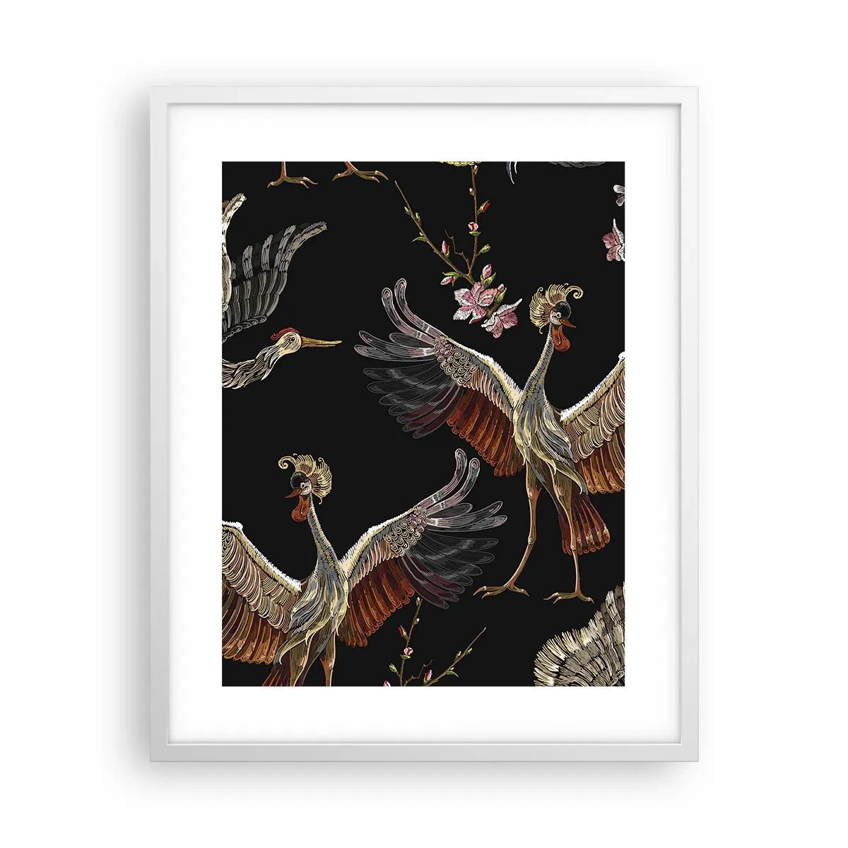 Poster in white frmae - Fairy Tale Bird - 40x50 cm