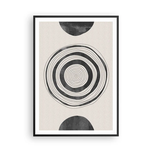 Poster in black frame - Important What's in Between - 70x100 cm