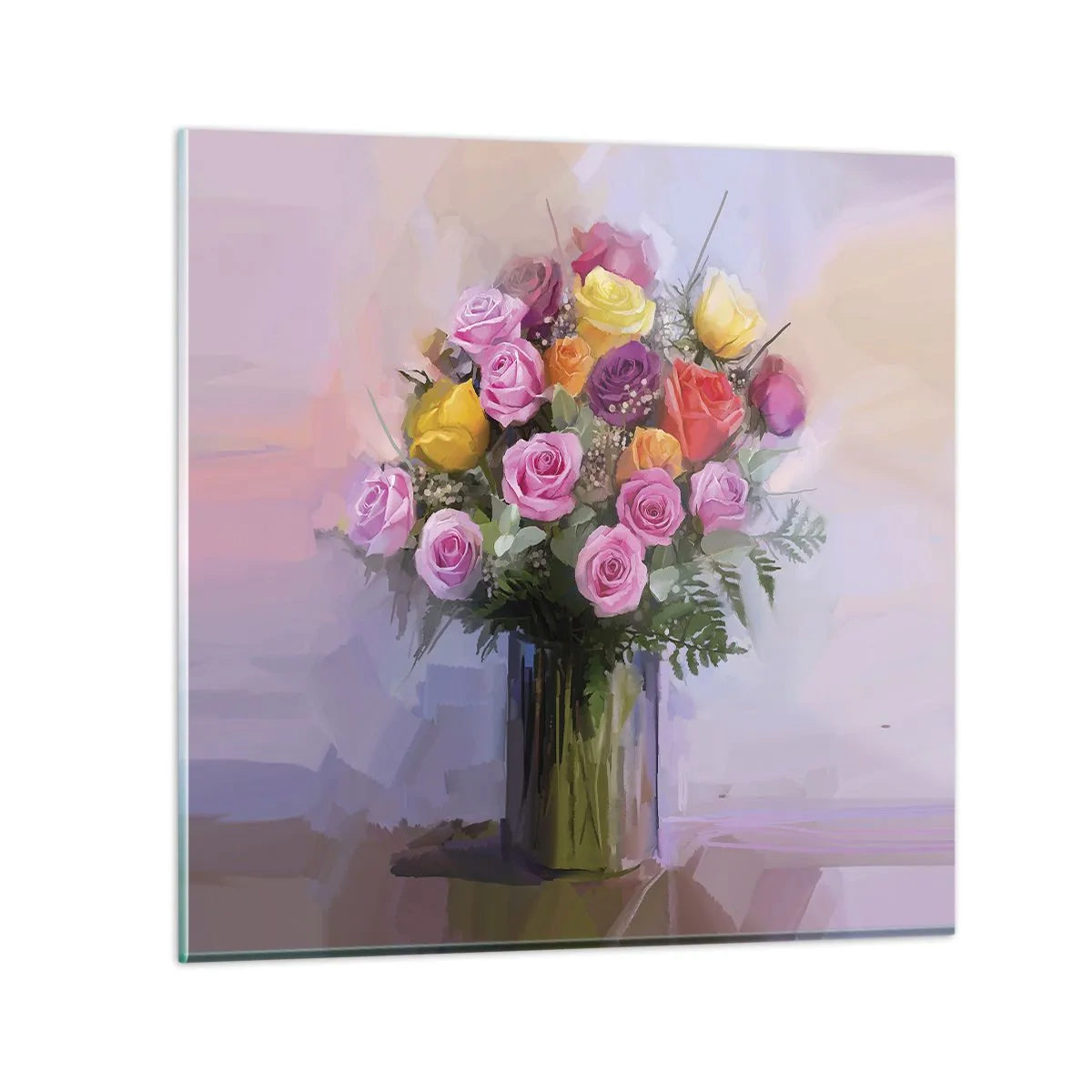 Glass picture - Retained Beauty - 70x70 cm