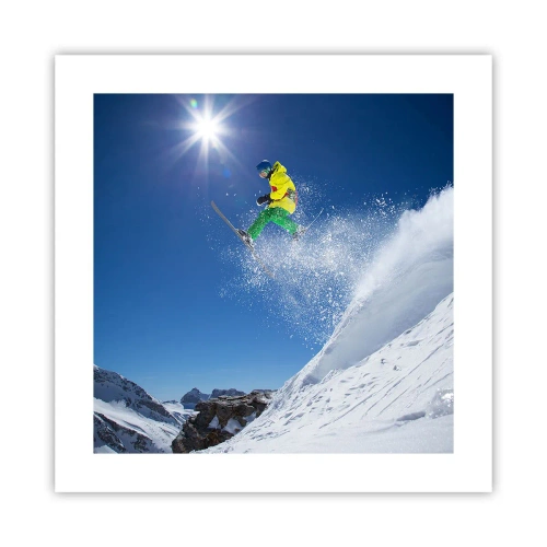 Poster - Dancing with the Mountains - 40x40 cm