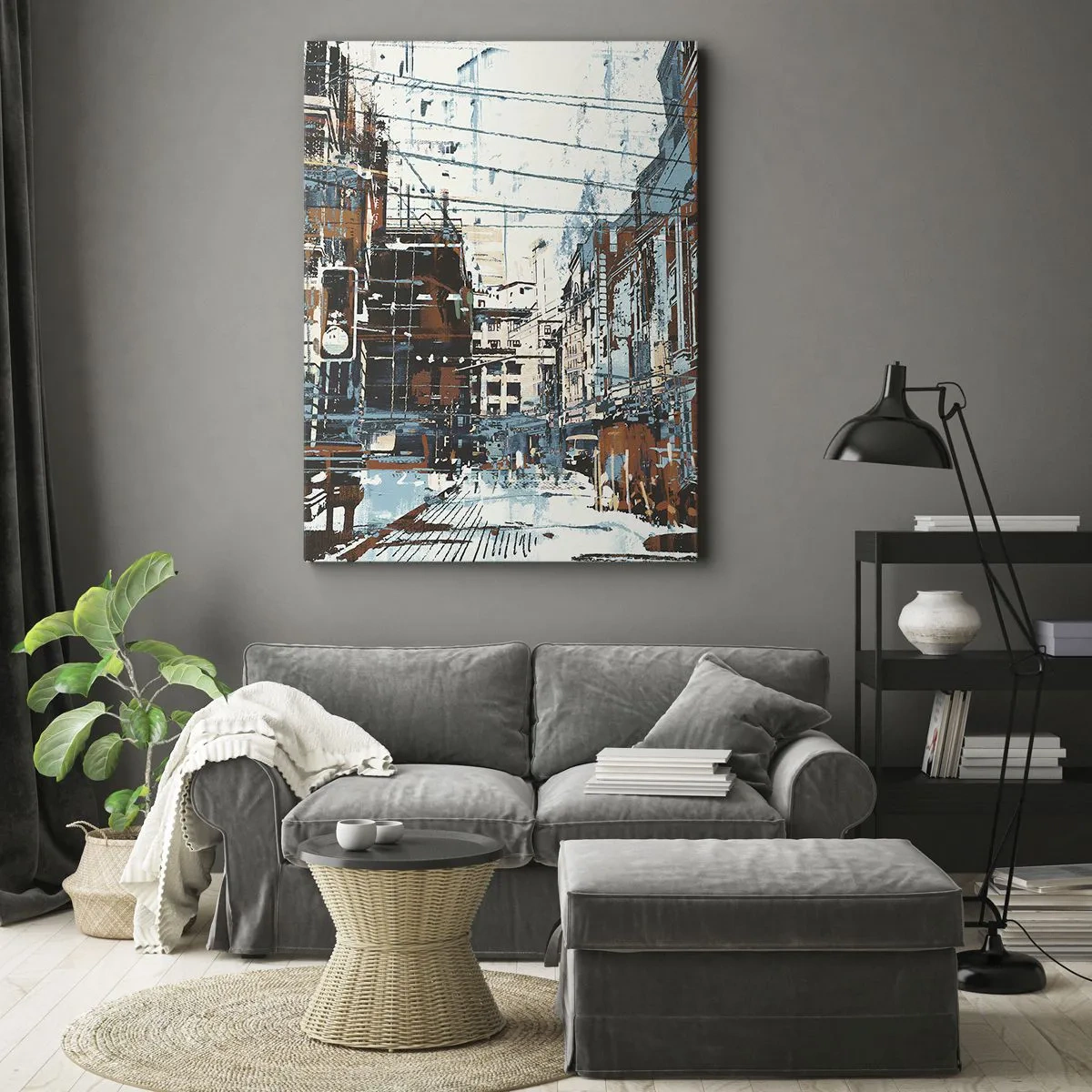 Canvas picture - Blazed City Trail - 45x80 cm
