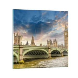 Glass picture - Time Stood Still in the Imperium - 30x30 cm