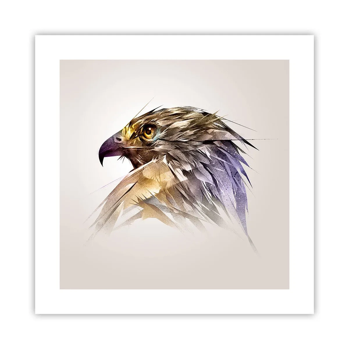 Poster - Portrait of a Warrior - 40x40 cm