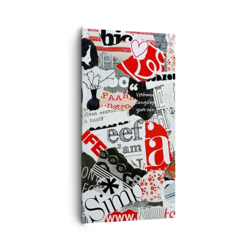 Canvas picture - Hipster's Collage - 65x120 cm