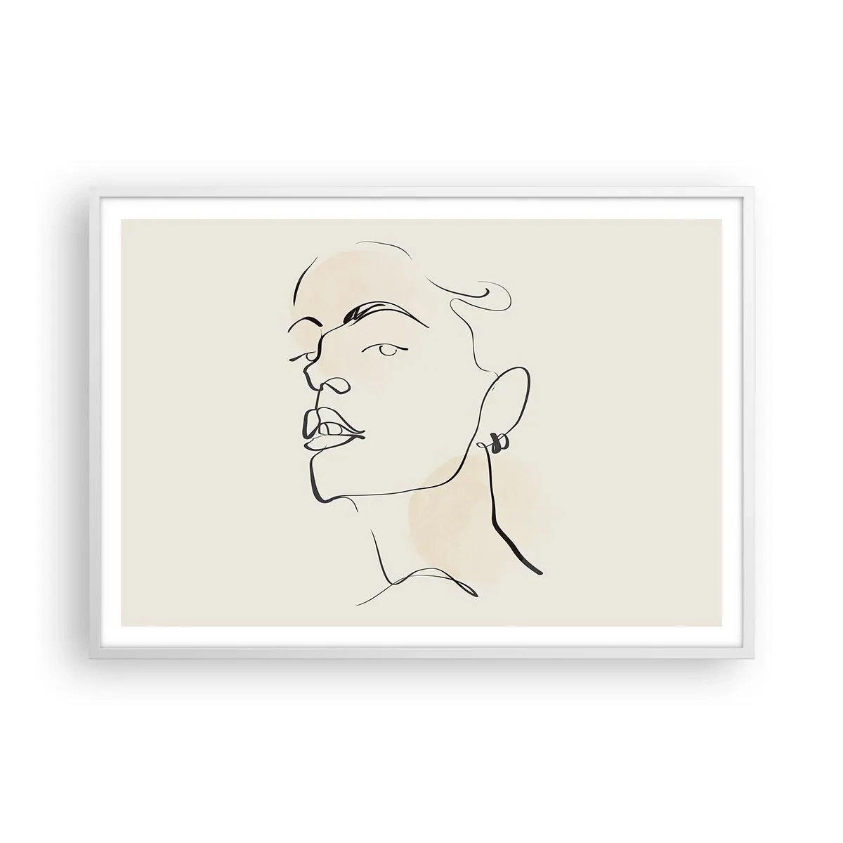 Poster in white frmae - Proud Look - 100x70 cm