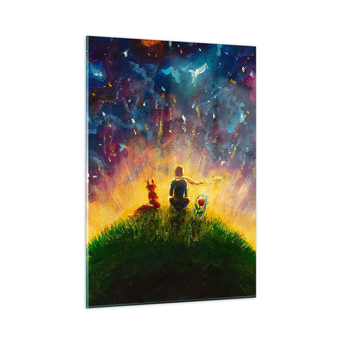 Glass picture - Love and Friendship - Whole World - 50x70 cm