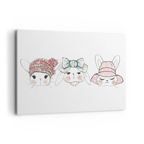 Canvas picture - Pensive Sad Cheerful - 100x70 cm