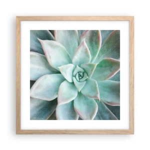 Poster in light oak frame - Heart of a Desert - 40x40 cm