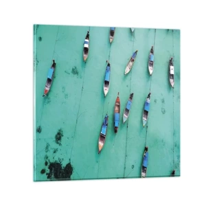 Glass picture - In Joyful Expectation - 70x70 cm