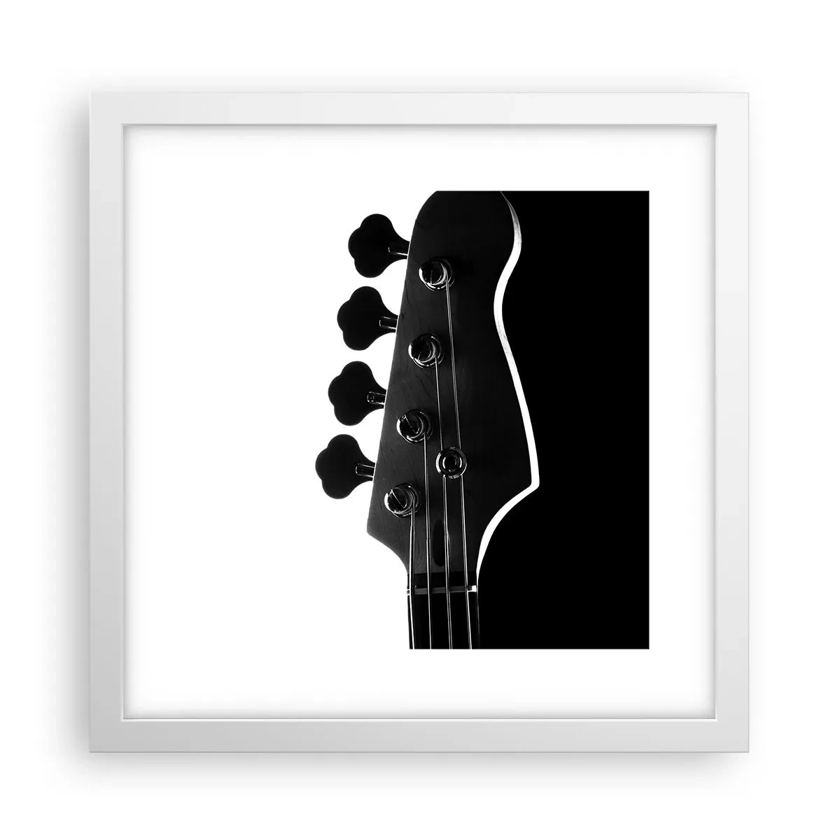 Poster in white frmae - Rock Silence - 30x30 cm