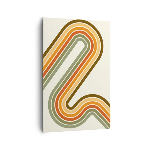 Canvas picture - Zigzaging towards the Goal - 80x120 cm