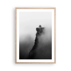 Poster in light oak frame - On the Edge of the World - 50x70 cm