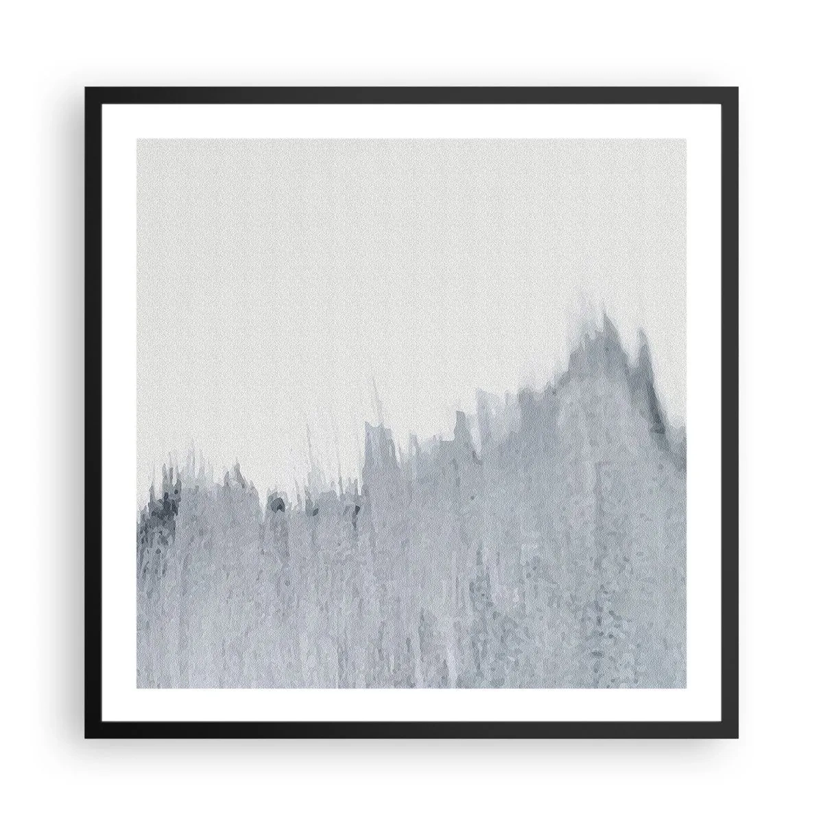 Poster in black frame - Mysterious Writing - 60x60 cm