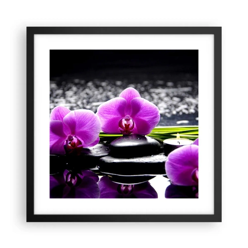 Poster in black frame - Drowning in Peace and Quiet - 40x40 cm