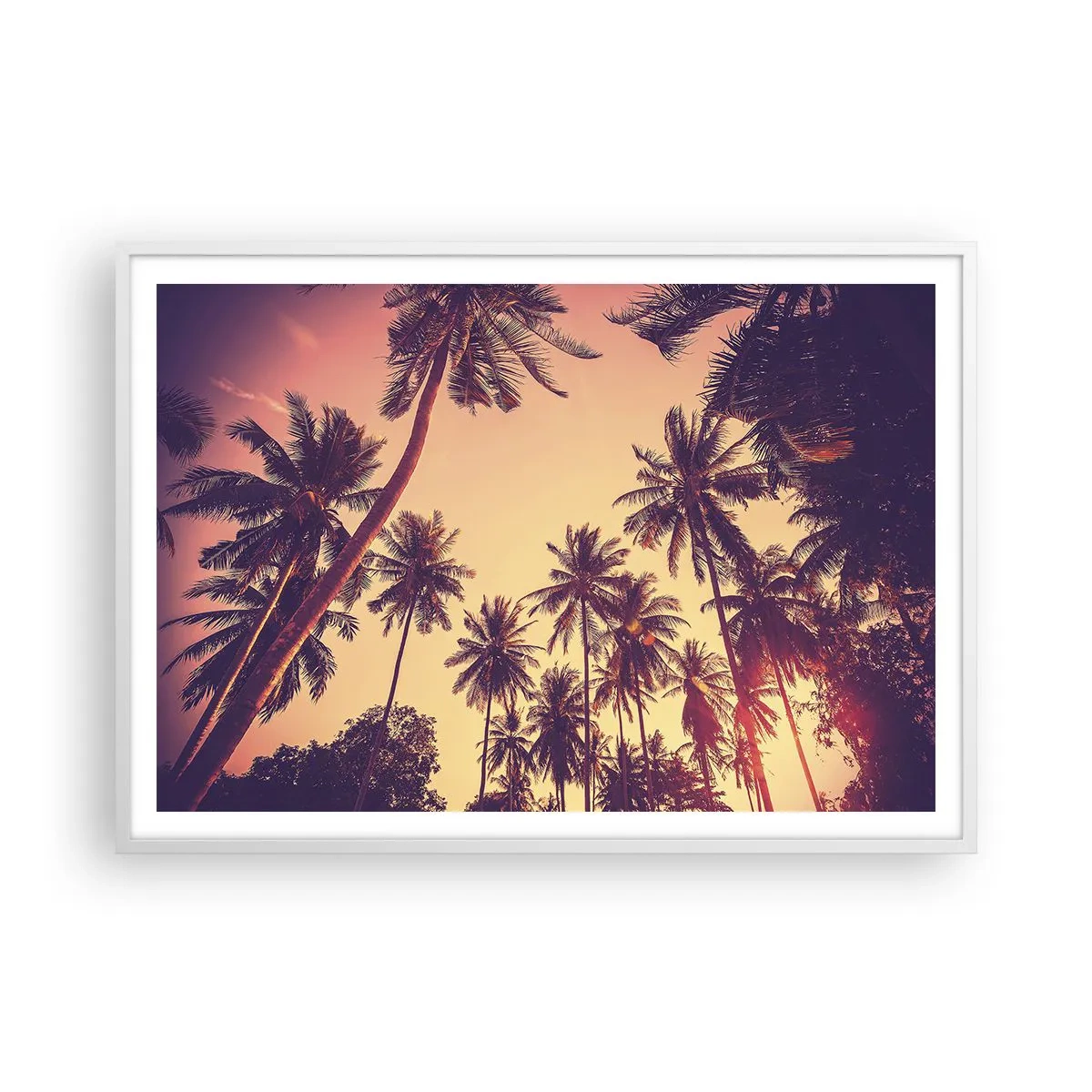 Poster in white frmae - Tropical Variation - 100x70 cm