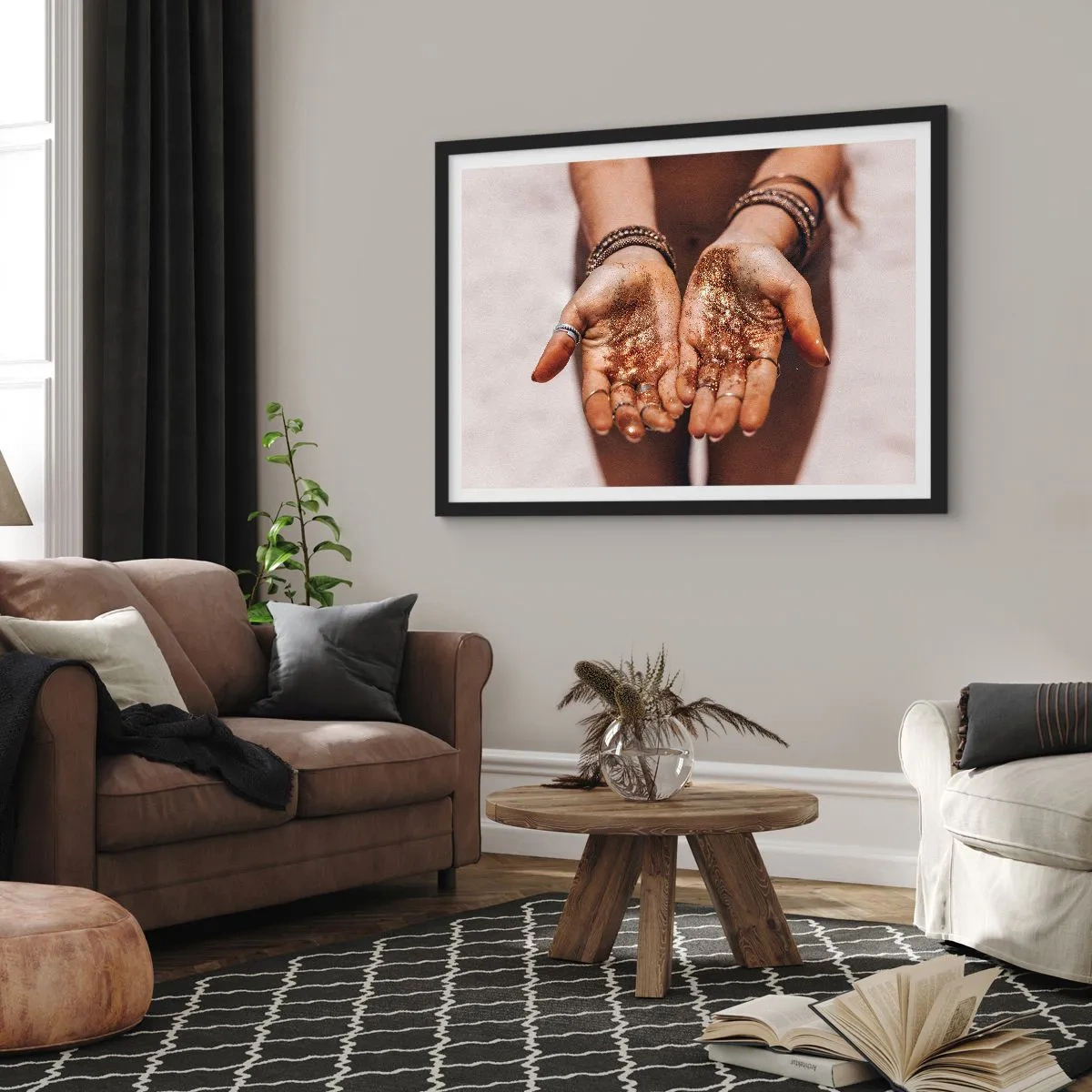 Poster in black frame - Gift for You - 100x70 cm