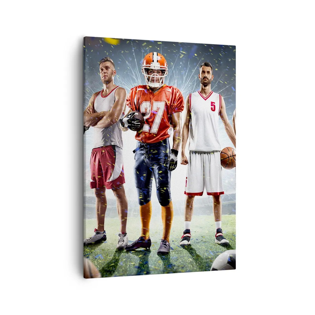 Canvas picture - Gladiators of the Pitch - 50x70 cm