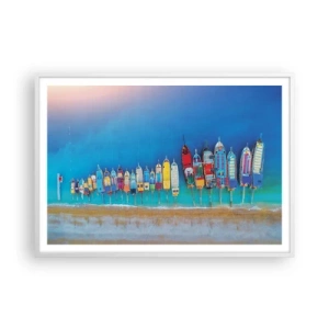 Poster in white frmae - From Bird's Eye View - 100x70 cm