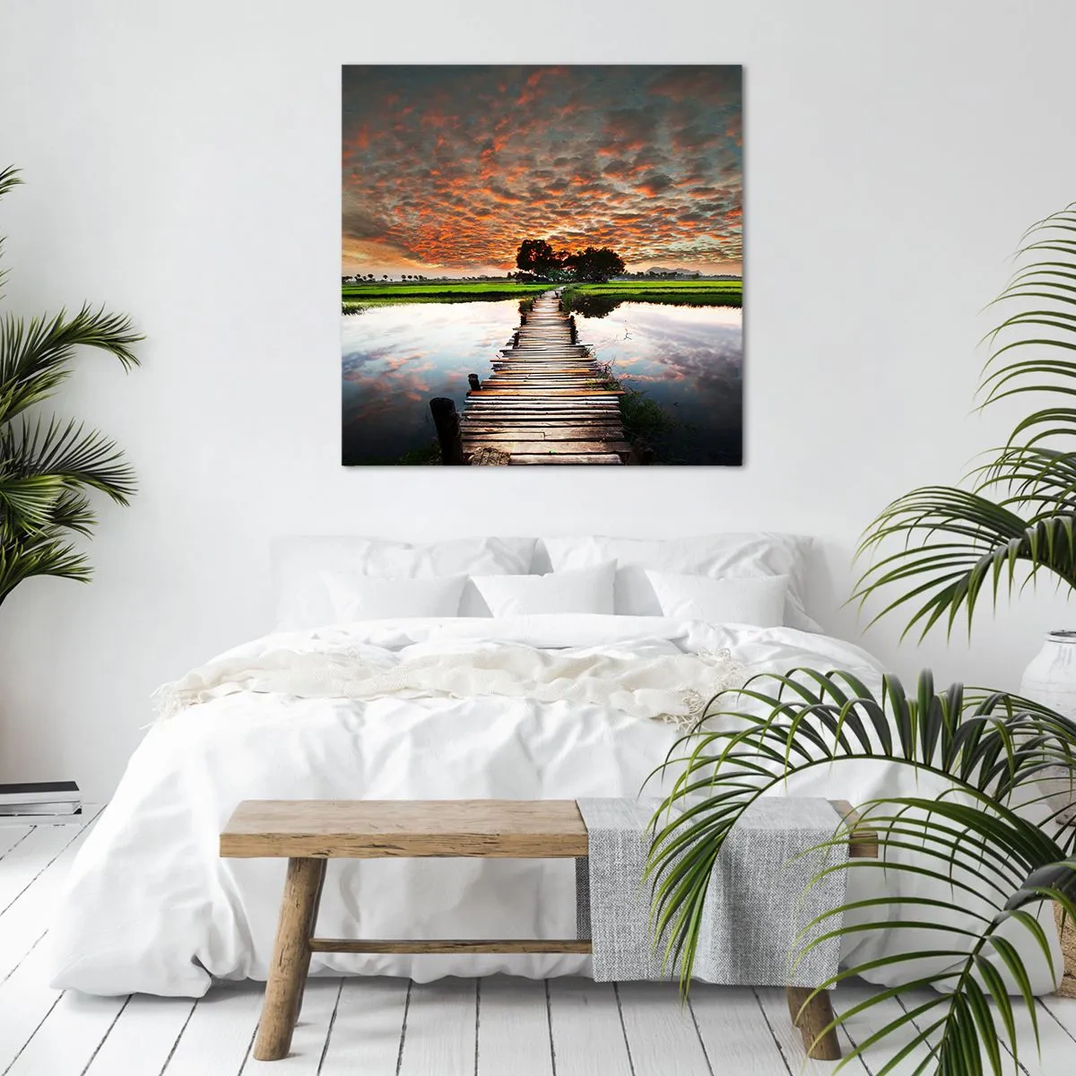 Canvas picture - Spread Your Arms and Breathe - 30x30 cm